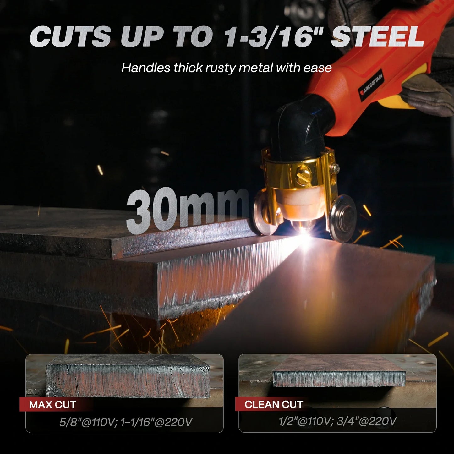 Arccaptain CUT65 HF 65A Heavy-Duty Plasma Cutter