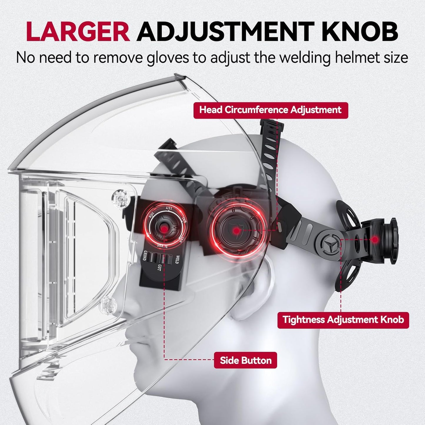 EXSpace X200 Auto Darkening Welder Helmet Skull Knight