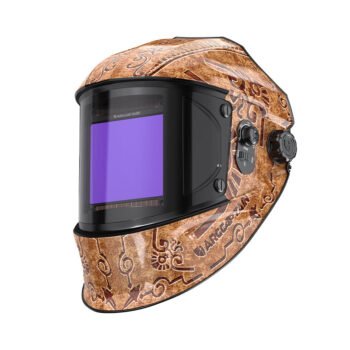 EXSpace X200 Auto Dim Welding Hood Wood Etched